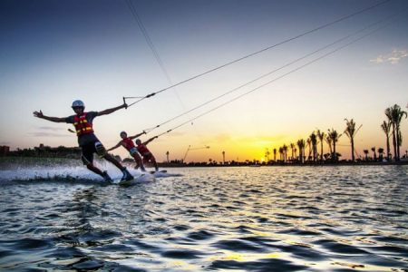 Wake board in Marrakech